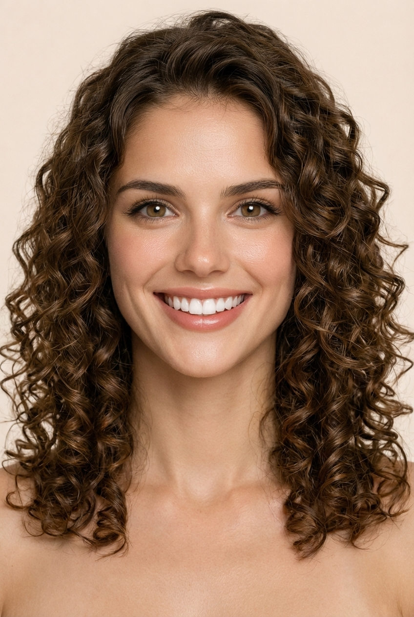 Shoulder Length Spiral Curls